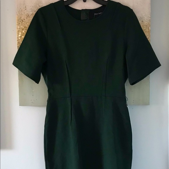 Pink Tartan Crew Neck Dart Dress (NWT) - Picture 2 of 12